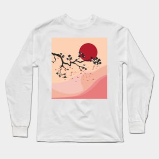 Sakura Abstract Long Sleeve T-Shirt